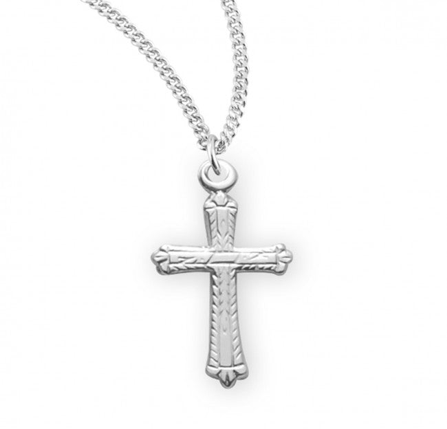 Sterling Silver Detailed Cross