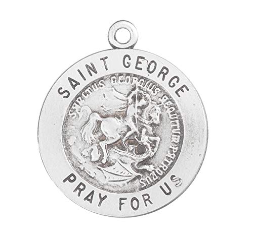 Saint George Round Sterling Silver Medal