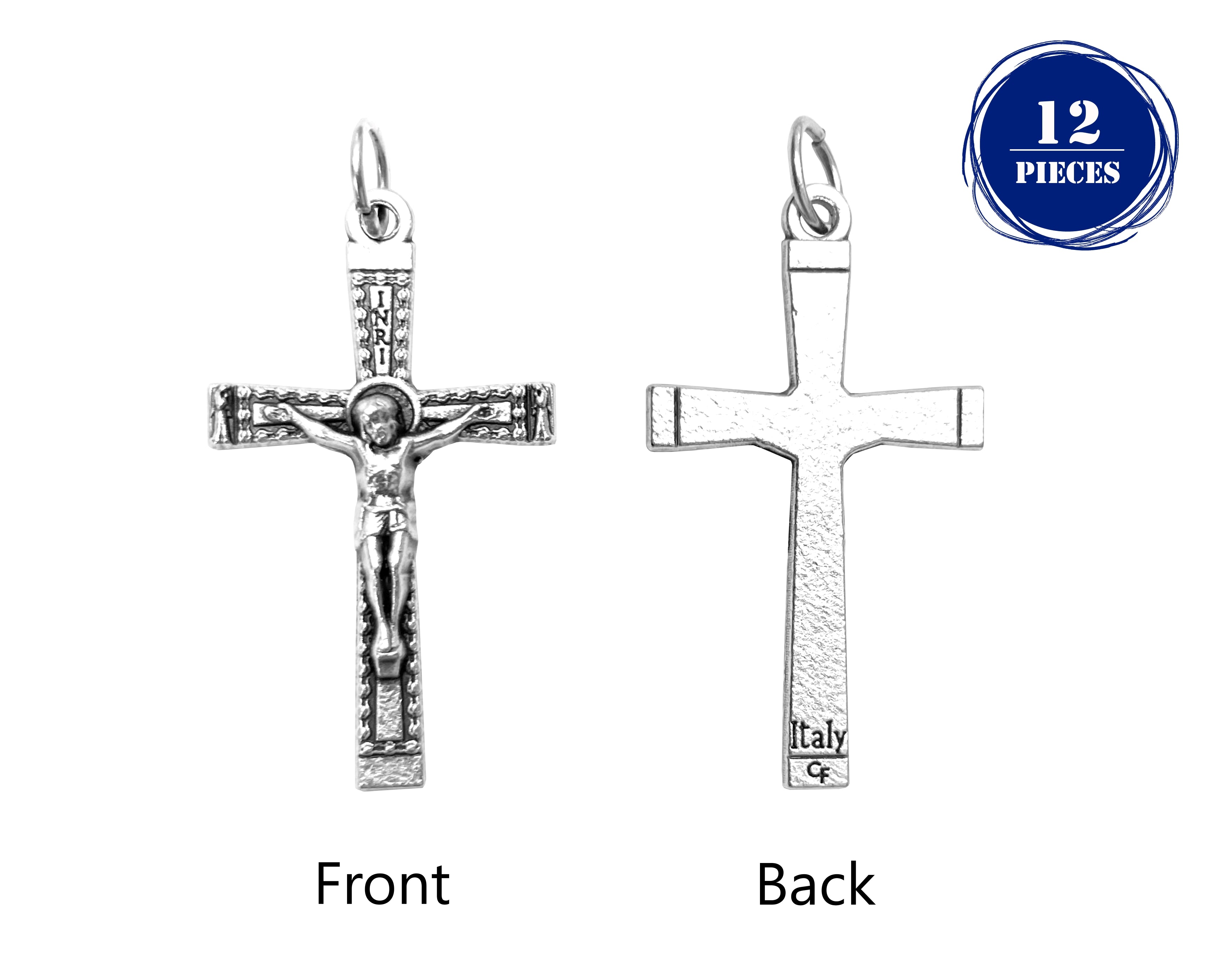 Small textured crucifix 1.4"
