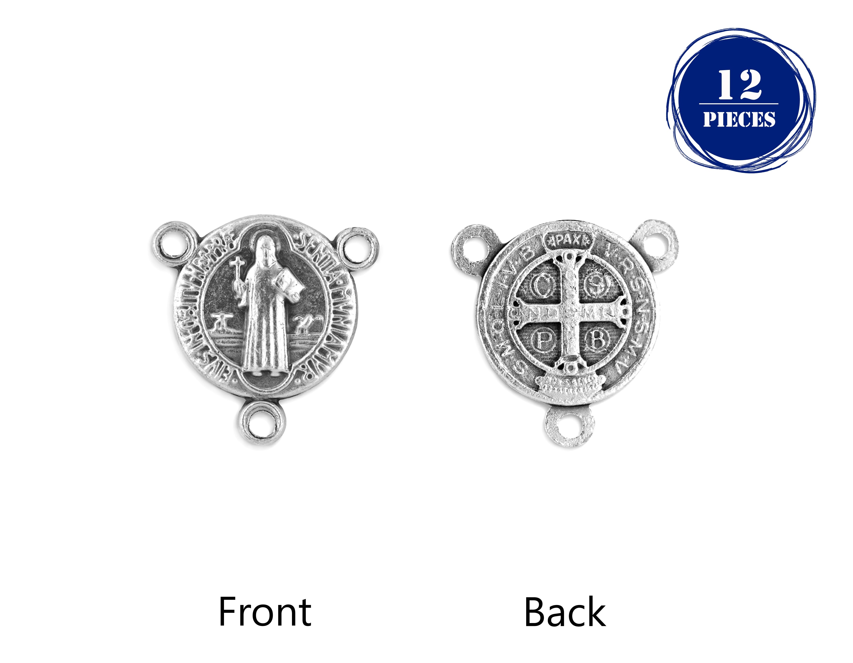 Rosary tiny centerpieces 0.5" x 0.3"