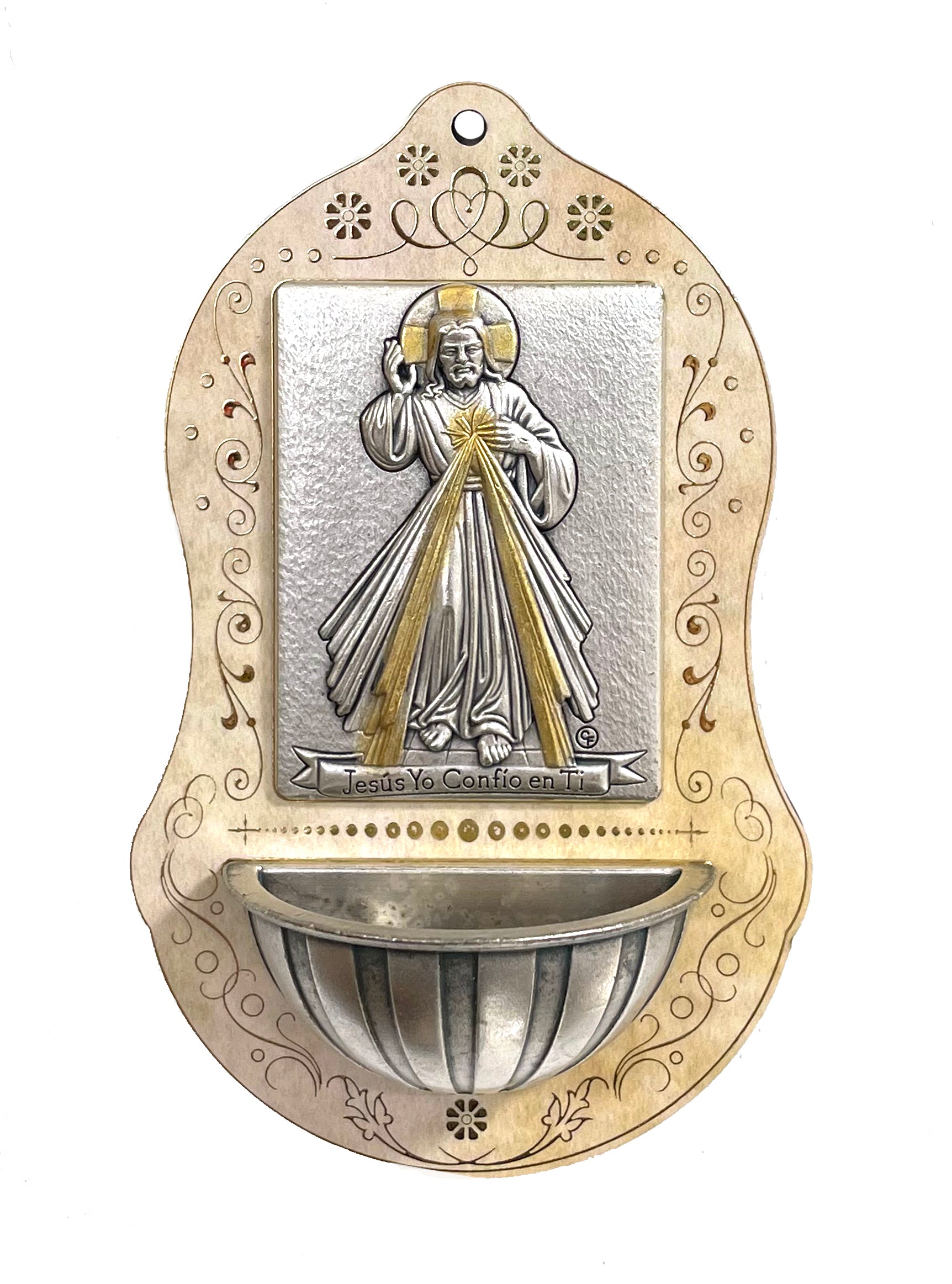 Holy Water Font Divine Mercy - 4.5"