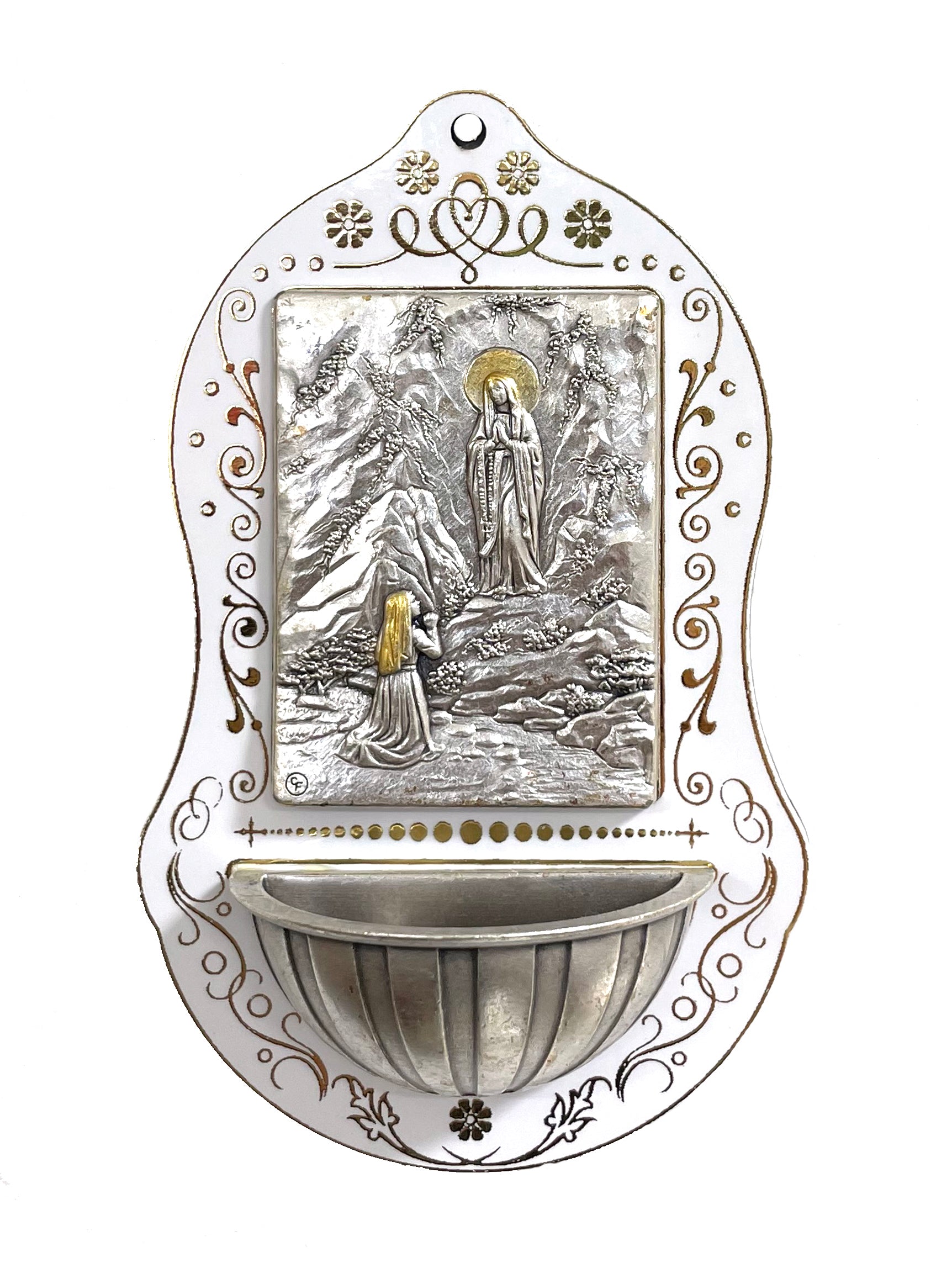 Holy Water Font Our Lady of Lourdes - 4.5"