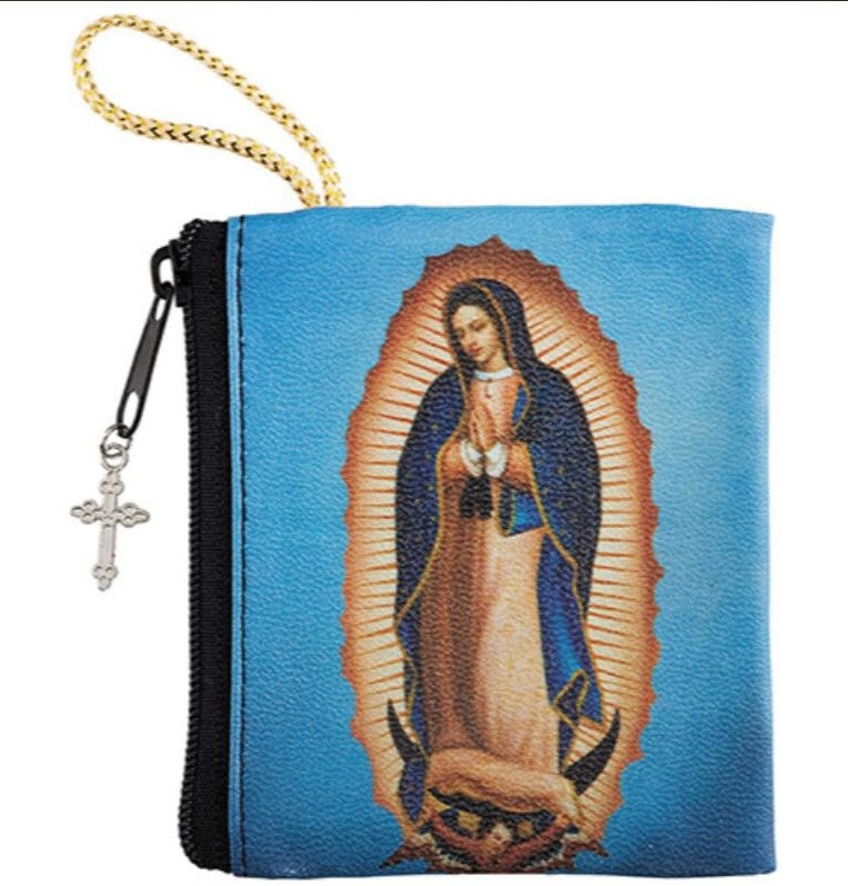Our Lady of Guadalupe Zipper Rosary Case