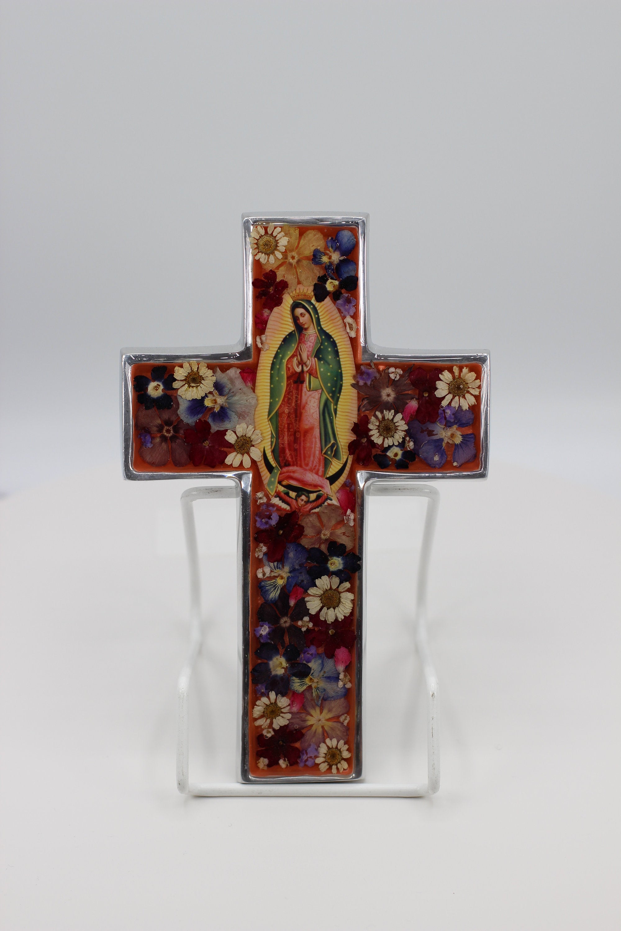 Cross of Our Lady of Guadalupe Flowers - Guadalupe Collection
