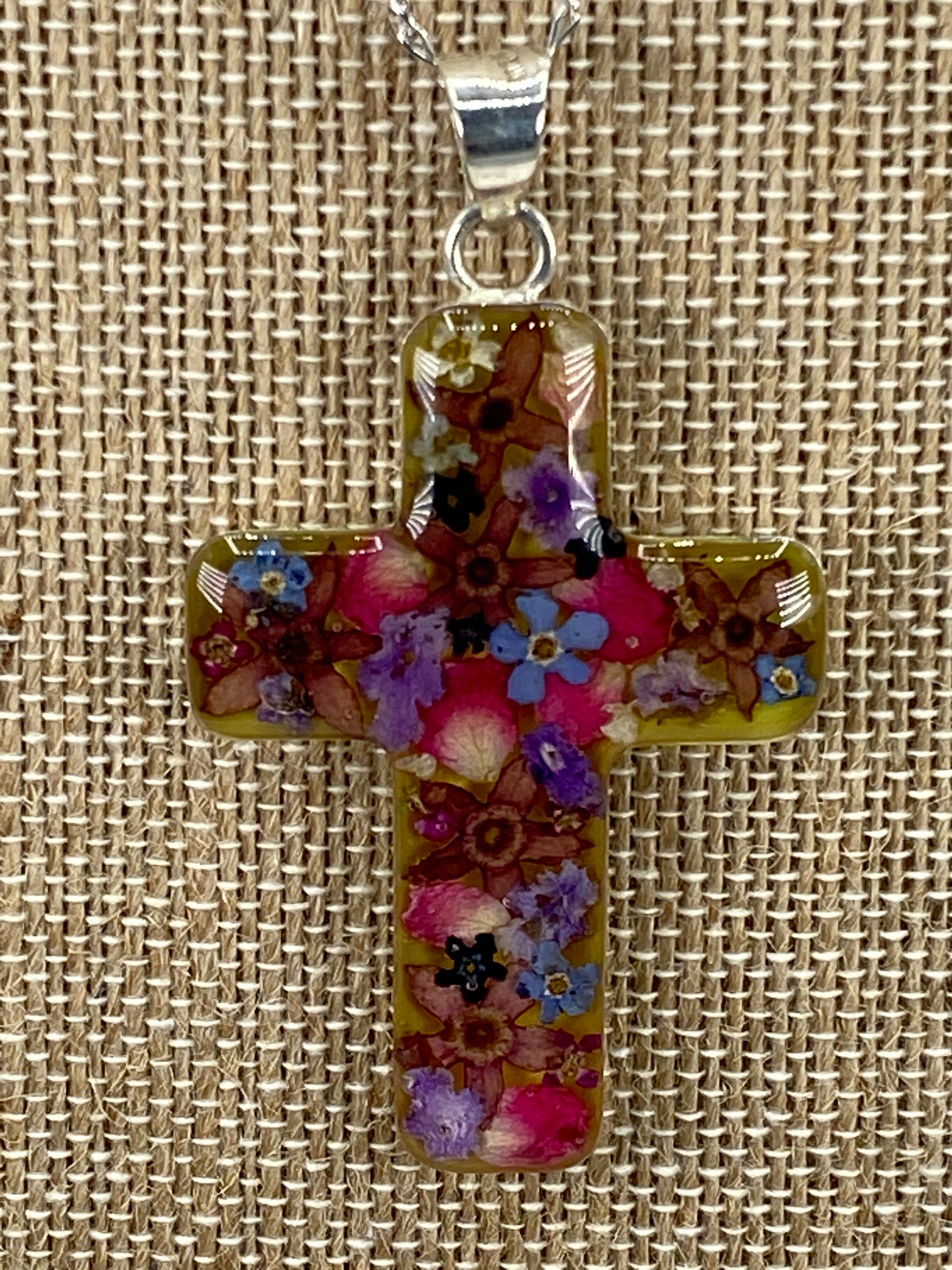 Cross with Flowers - Guadalupe Collection
