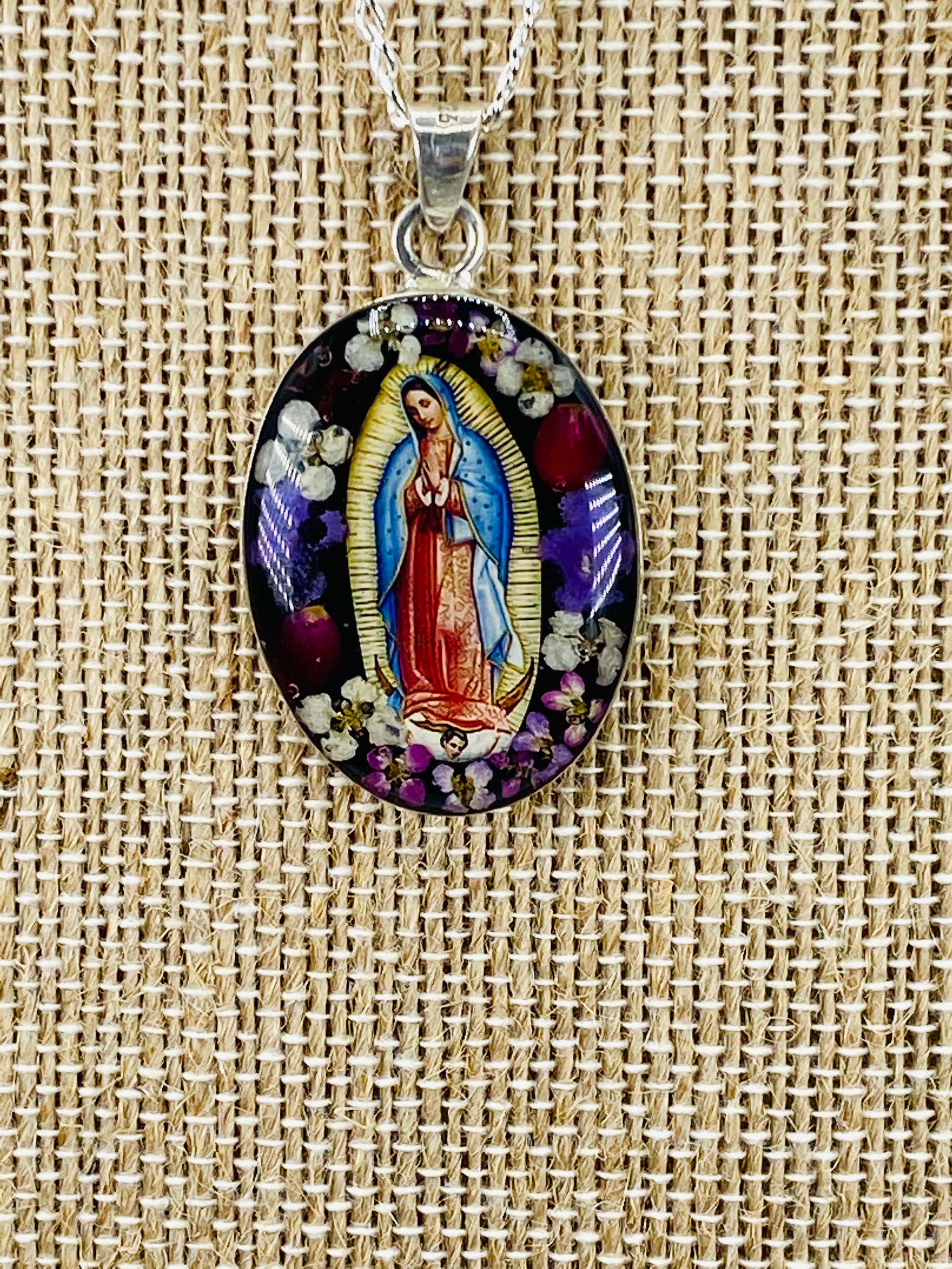 Our Lady of Guadalupe with  Flowers - Guadalupe Collection