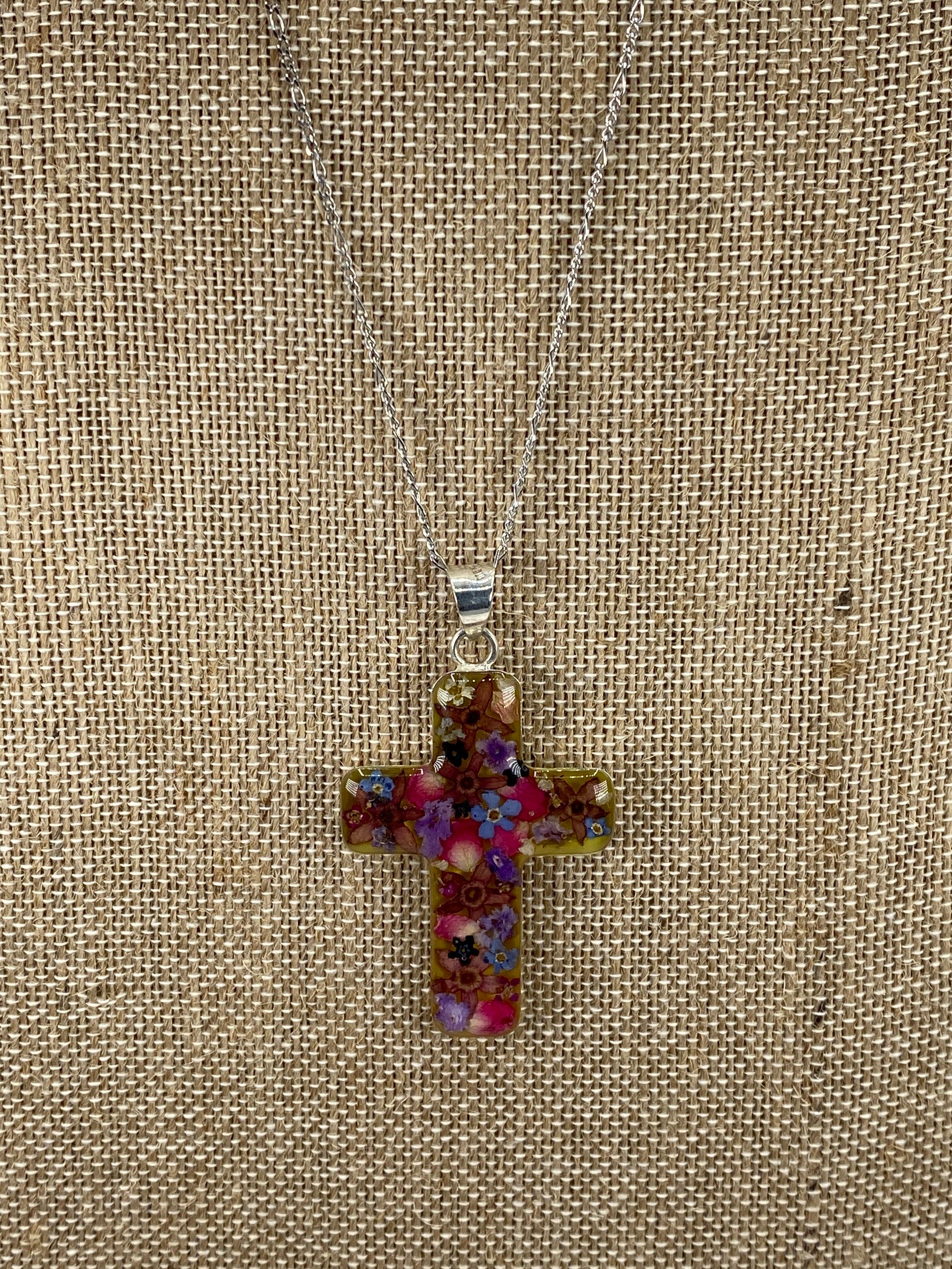 Cross with Flowers - Guadalupe Collection
