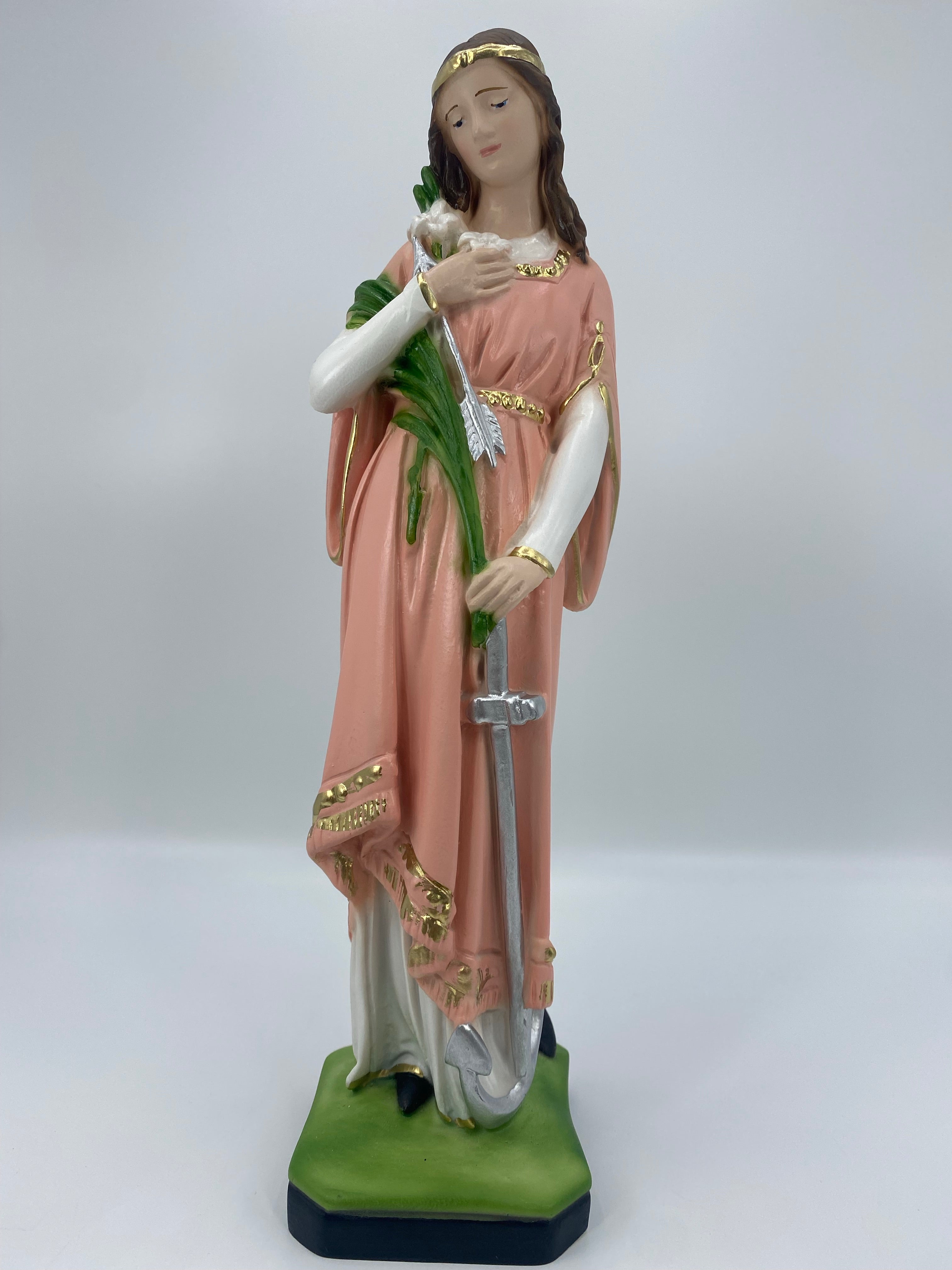 The Faith Gift Shop Saint Philomena statue - Hand Painted in Italy - Our Tuscany Collection -Estatua de San Filomena