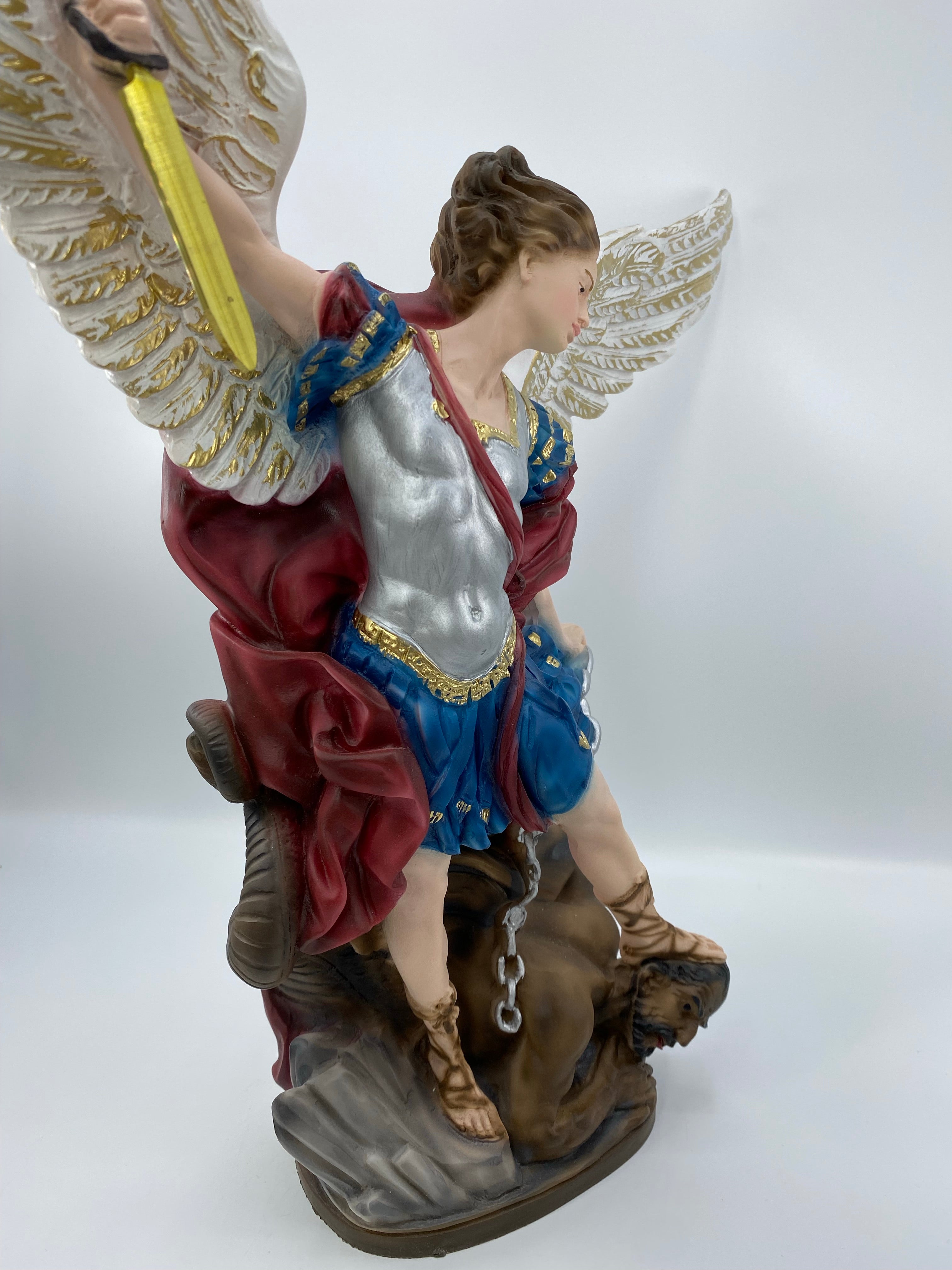 The Faith Gift Shop Saint Michael The Archangel statue - Hand Painted