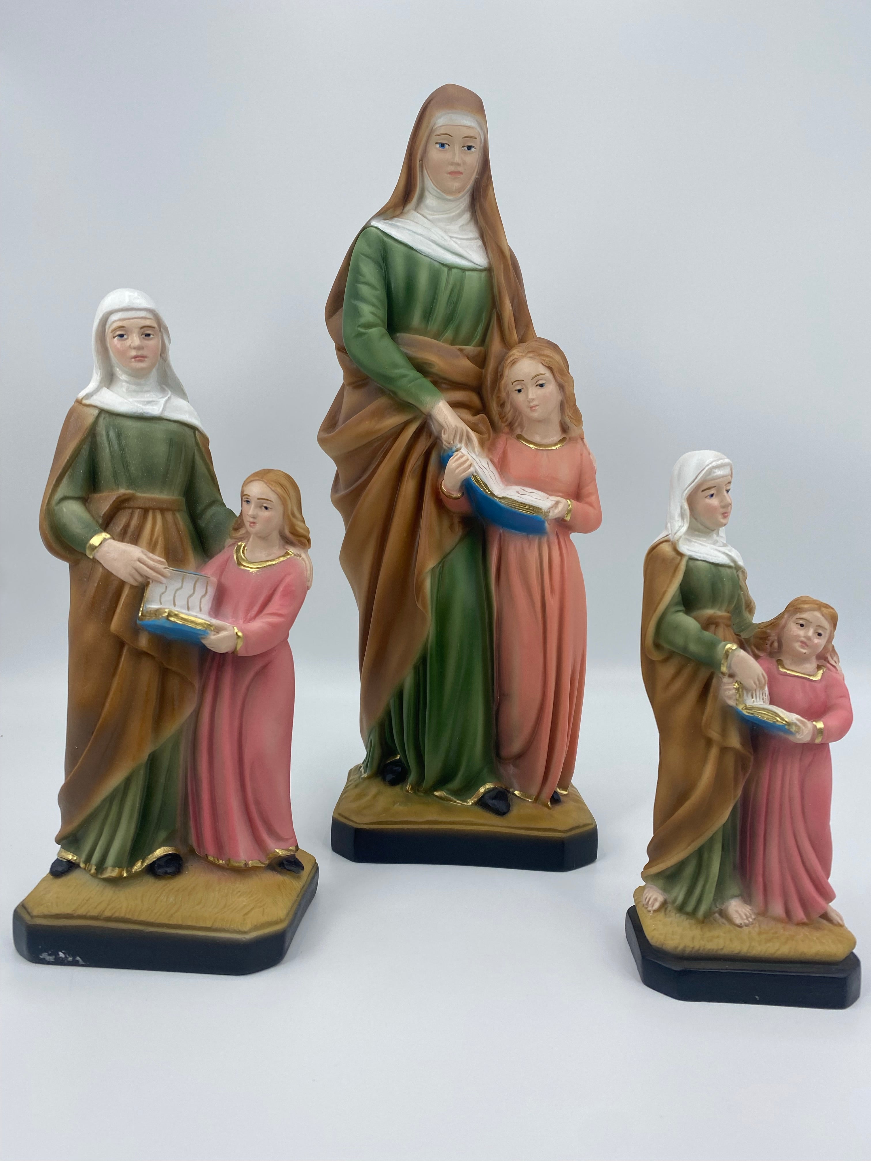 The Faith Gift Shop Saint Anne statue - Hand Painted in Italy - Our Tuscany Collection - Estatua de Santa Ana