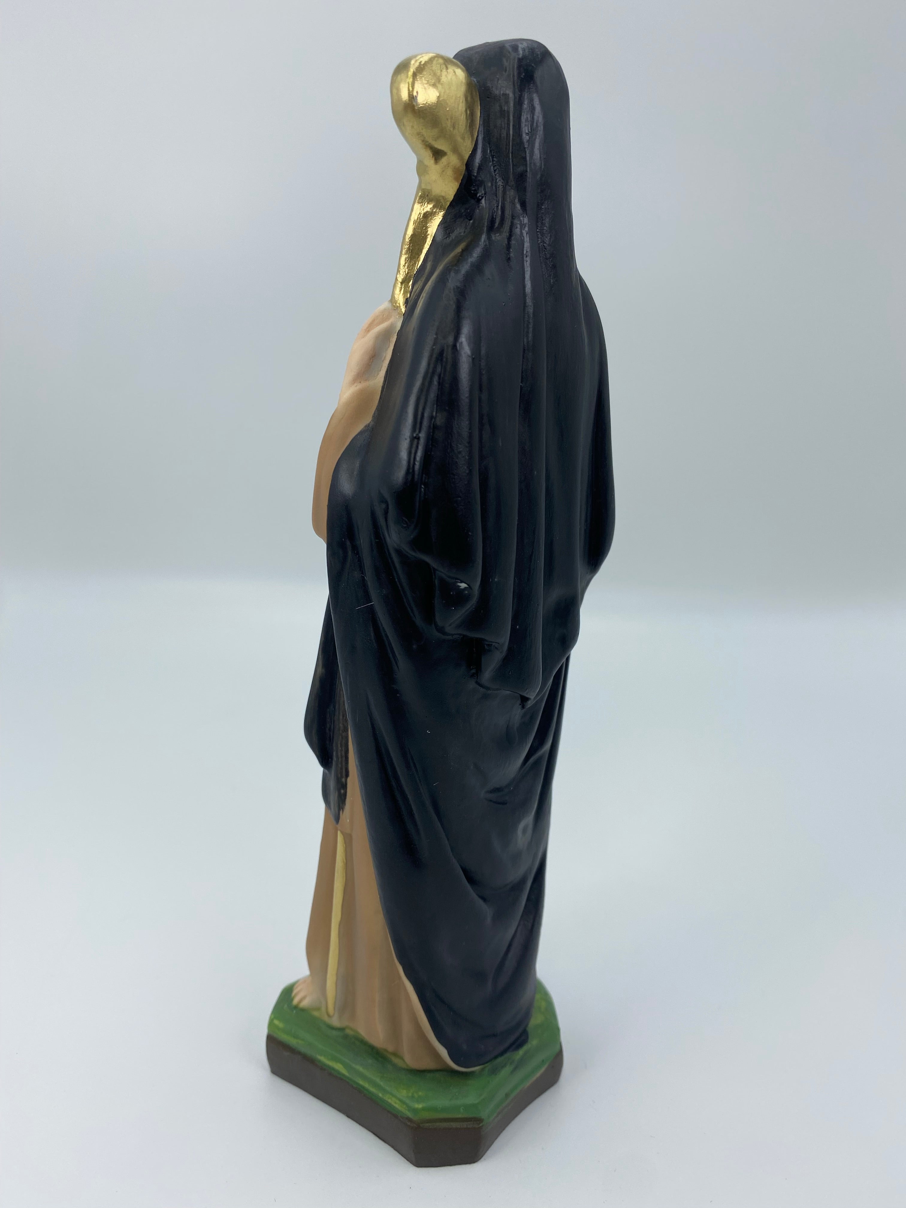 The Faith Gift  Shop Saint Bridget statue - Hand Painted in Italy - Our Tuscany Collection -Estatua de Santa Brigida
