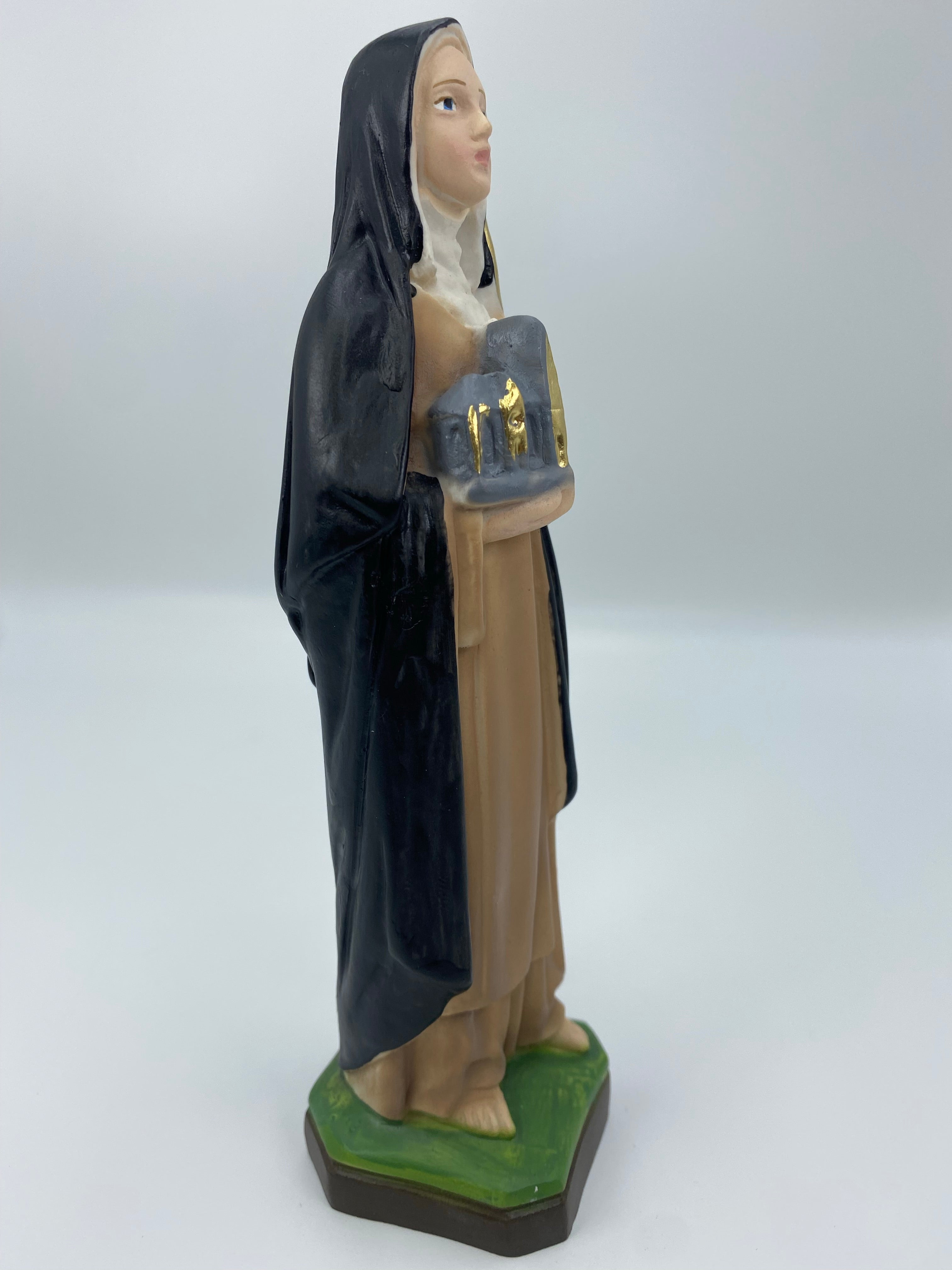 The Faith Gift  Shop Saint Bridget statue - Hand Painted in Italy - Our Tuscany Collection -Estatua de Santa Brigida
