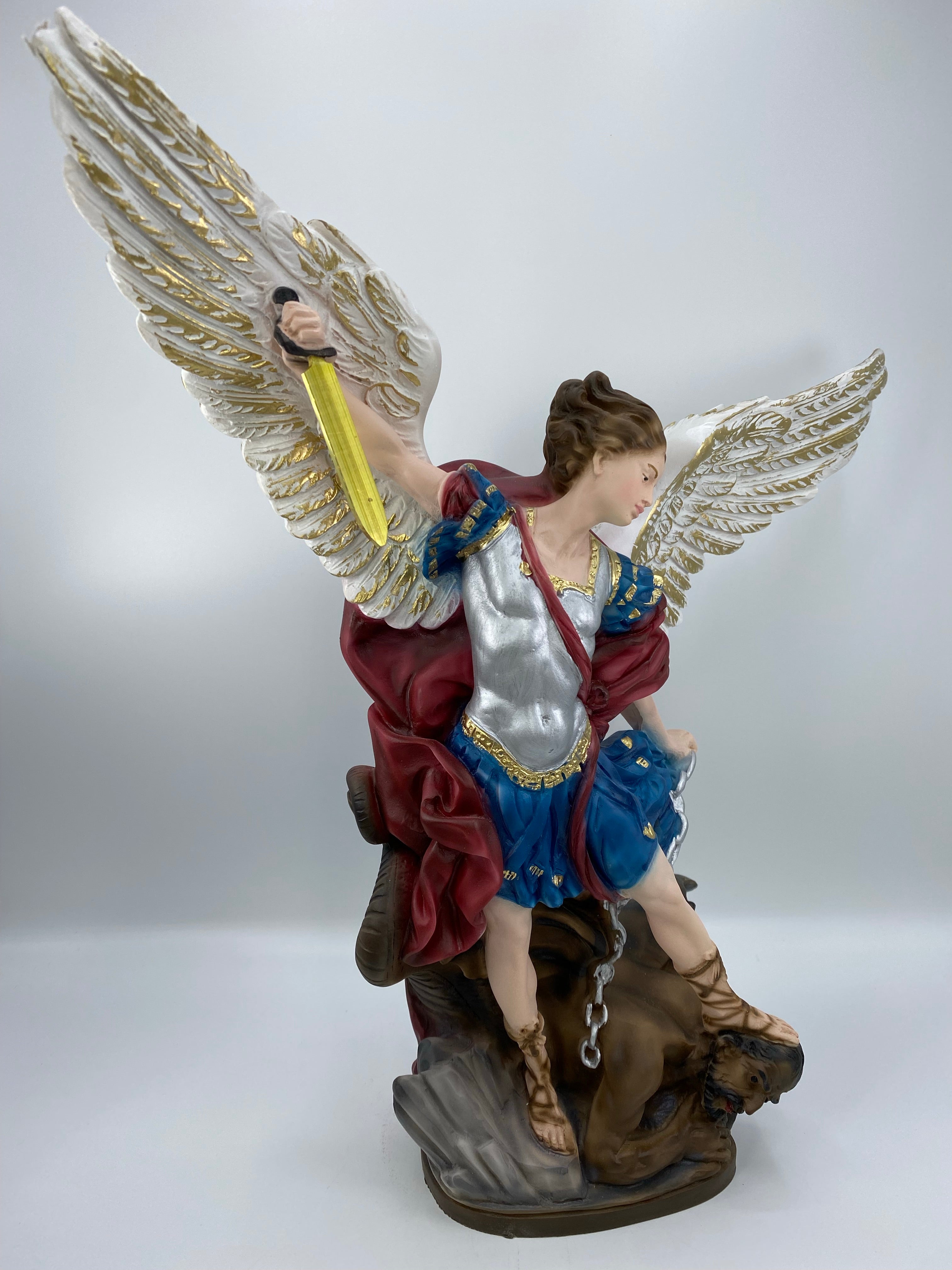 The Faith Gift Shop Saint Michael The Archangel statue - Hand Painted