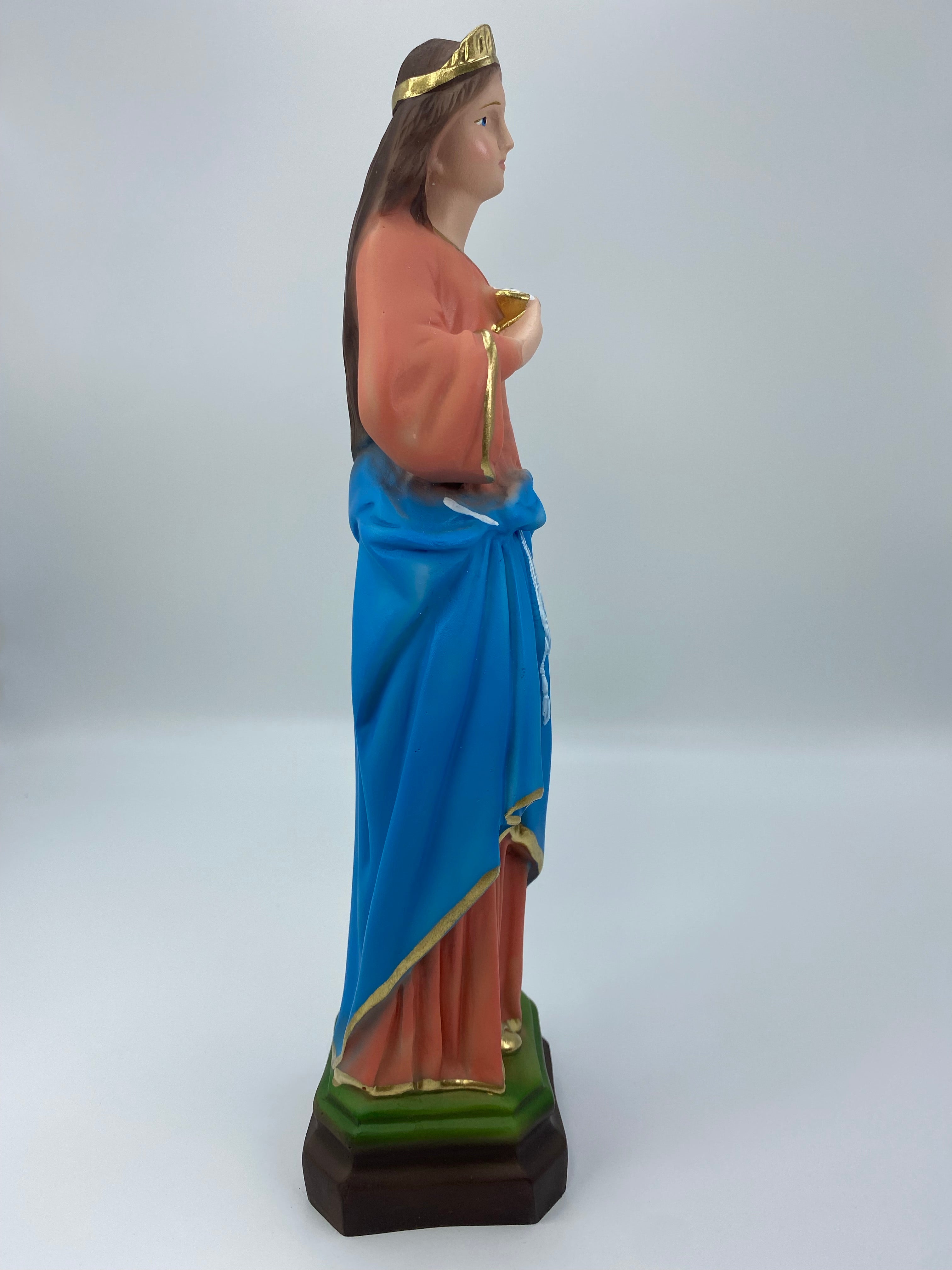The Faith Gift Shop Saint Lucia statue  - Hand Painted in Italy - Our Tuscany Collection - Estatua de Santa Lucia