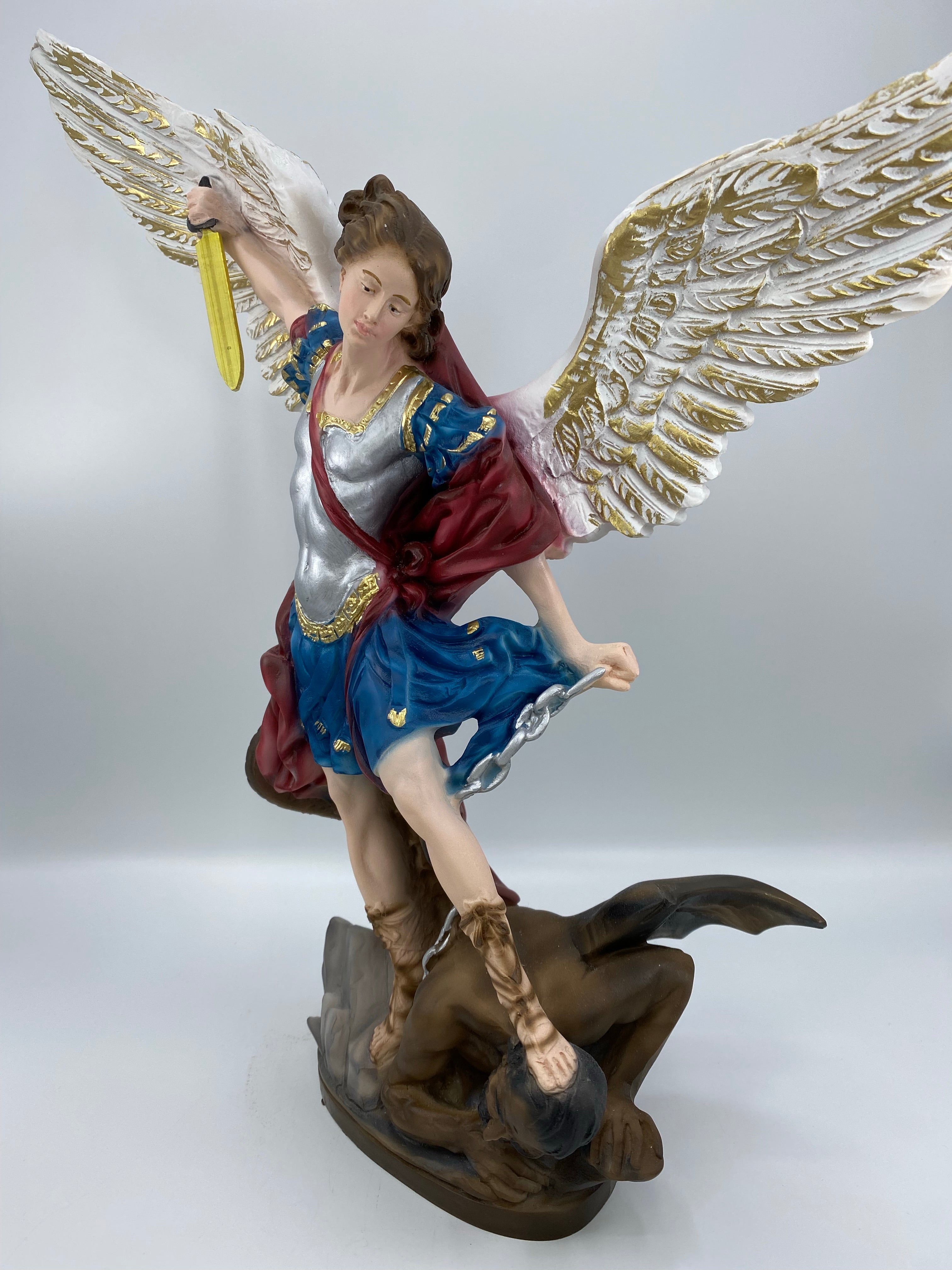 The Faith Gift Shop Saint Michael The Archangel statue - Hand Painted